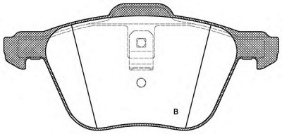 OPEN PARTS bpa083602 -  Комплект тормозных колодок, дисковый тормоз